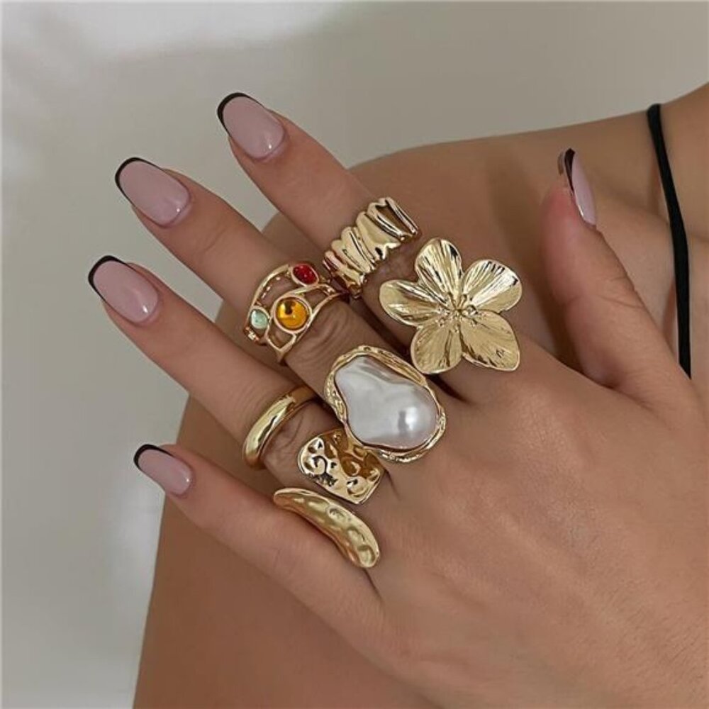 ✨ Chunky Gold Ring | Open Stacking Design | Modern Minimalist